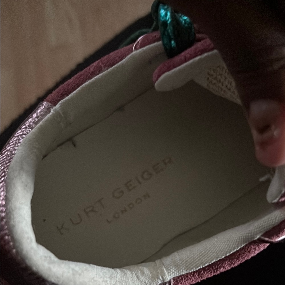 Kurt Geiger Metallic Pink Sneakers